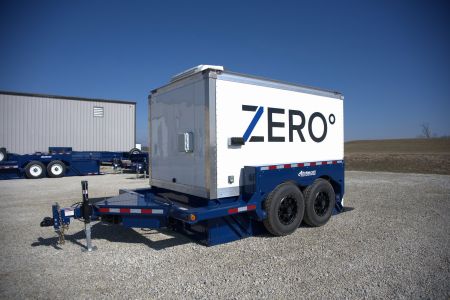 New ZERO AIR TOW GROUND LEVEL LOADING REFRIGERATED TRAILER