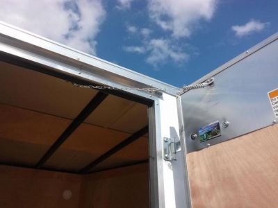 New GANS712SA CARGO MATE 7' X 12' ENCLOSED CARGO TRAILER W/ REAR RAMP DOOR, SIDE DOOR, & UPGRADES