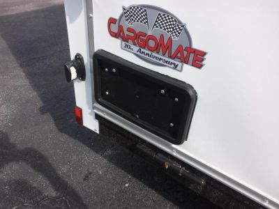 New GANS712SA CARGO MATE 7' X 12' ENCLOSED CARGO TRAILER W/ REAR RAMP DOOR, SIDE DOOR, & UPGRADES