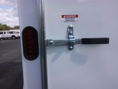 New GANS712SA CARGO MATE 7' X 12' ENCLOSED CARGO TRAILER W/ REAR RAMP DOOR, SIDE DOOR, & UPGRADES