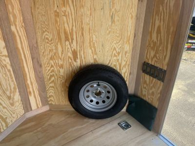 New GANS712SA CARGO MATE 7' X 12' ENCLOSED CARGO TRAILER W/ REAR RAMP DOOR, SIDE DOOR, & UPGRADES