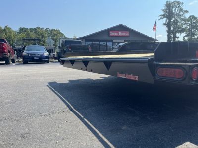 New CHE1660 TEXAS TRAILER 6'10" X 16' CAR HAULER W/ SLIDE UNDER RAMPS