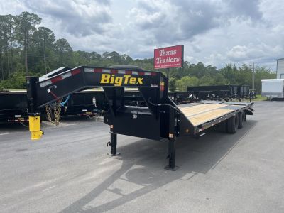 New 25GN-25D5A-MRBK BIG TEX 8.5' X 25' FLATBED TRAILER W/ UPGRADED TIRES