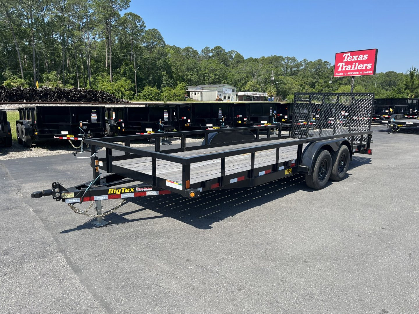 New 10PI-18BK4HDIR BIG TEX 7' X 18' UTILITY TRAILER