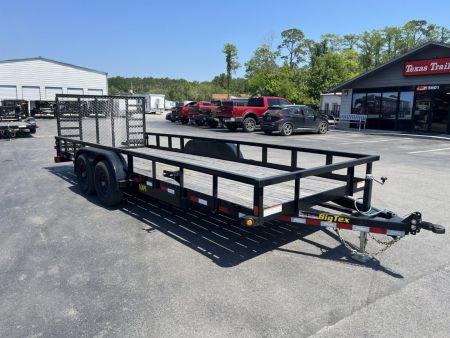 New 10PI-18BK4HDIR BIG TEX 7' X 18' UTILITY TRAILER