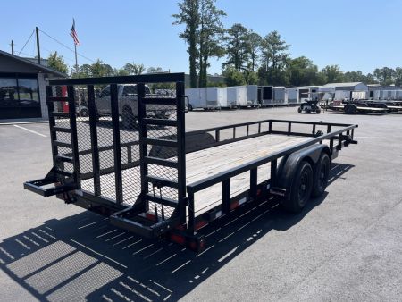 New 10PI-18BK4HDIR BIG TEX 7' X 18' UTILITY TRAILER