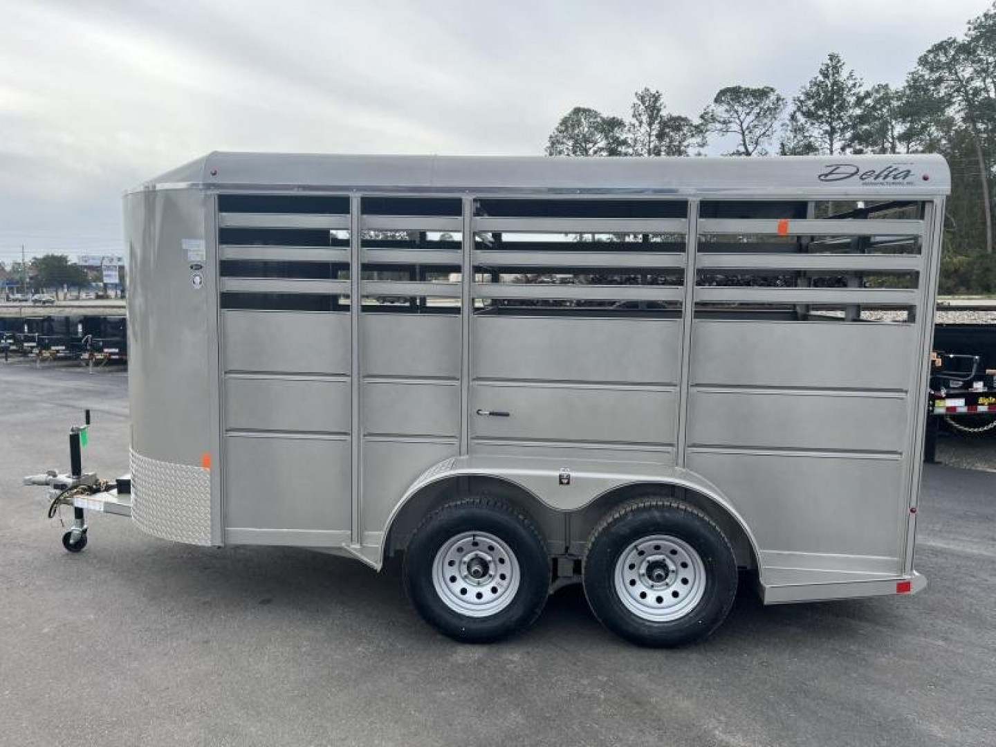 New 500ES-14 DELTA 6' X 14' X 6'6" TALL ECONOMY LIVESTOCK TRAILER