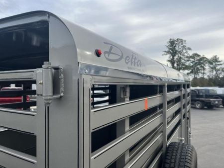 New 500ES-14 DELTA 6' X 14' X 6'6" TALL ECONOMY LIVESTOCK TRAILER