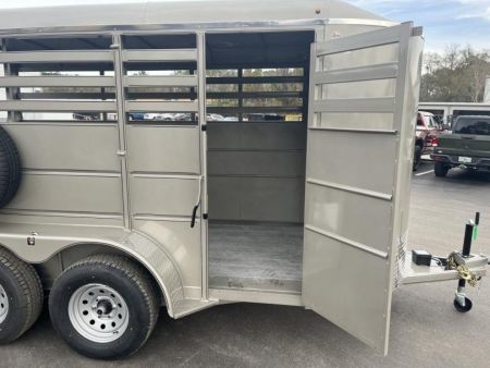 New 500ES-14 DELTA 6' X 14' X 6'6" TALL ECONOMY LIVESTOCK TRAILER
