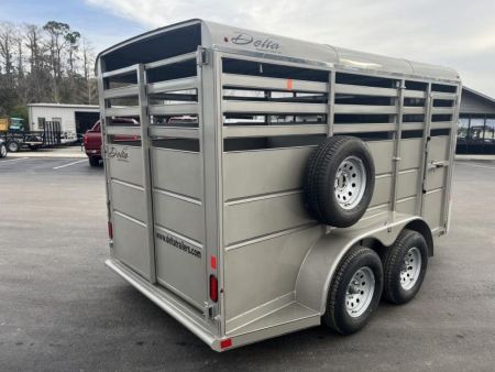 New 500ES-14 DELTA 6' X 14' X 6'6" TALL ECONOMY LIVESTOCK TRAILER