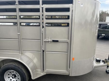 New 500ES-14 DELTA 6' X 14' X 6'6" TALL ECONOMY LIVESTOCK TRAILER