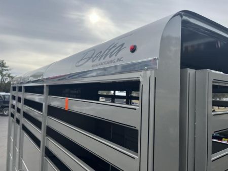 New 500ES-14 DELTA 6' X 14' X 6'6" TALL ECONOMY LIVESTOCK TRAILER