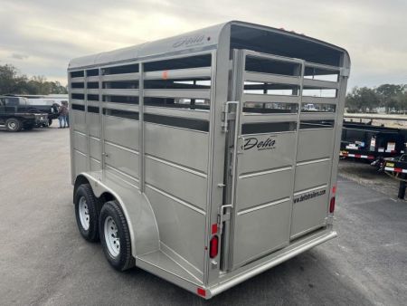New 500ES-14 DELTA 6' X 14' X 6'6" TALL ECONOMY LIVESTOCK TRAILER