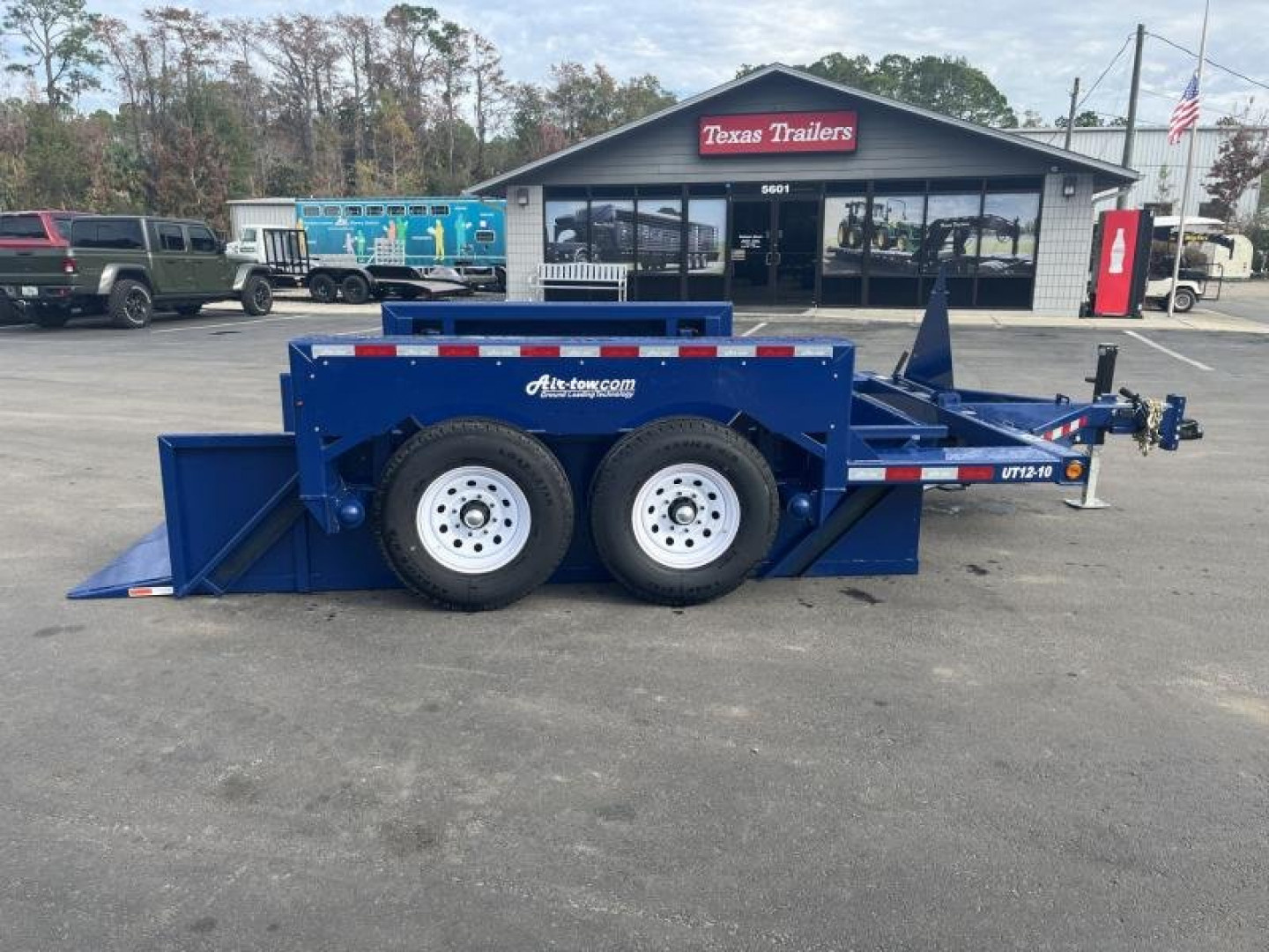 New UT12-10 AIR TOW 6'3" X 12' DROP DECK / EQUIPMENT TRAILER