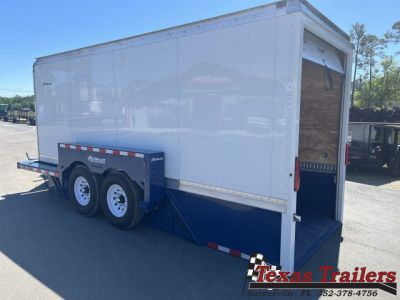New E16-XL AIR TOW 6'3  X 16' DROP DECK / ENCLOSED CARGO TRAILER