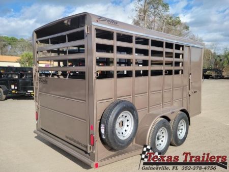 New 500-16COMBO DELTA 6'8" X 16' X 7' TALL 3 HORSE COMBO / LIVESTOCK TRAILER