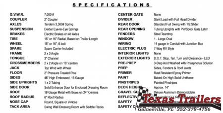 New 500-16COMBO DELTA 6'8" X 16' X 7' TALL 3 HORSE COMBO / LIVESTOCK TRAILER