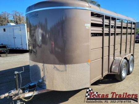 New 500-16 DELTA 6'8  X 16' LIVESTOCK TRAILER