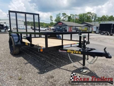 New 30SA-08BK4RG BIG TEX 5' X 8' UTILITY TRAILER W/ SPRING ASSISTED TAILGATE
