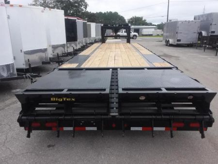 New 16GN-40D5A-MRBK BIG TEX 8.5' X 40' GOOSENECK FLAT BED W/ MEGA RAMPS & FREE SPARE TIRE *NON-CDL*