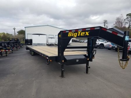 New 16GN-40D5A-MRBK BIG TEX 8.5' X 40' GOOSENECK FLAT BED W/ MEGA RAMPS & FREE SPARE TIRE *NON-CDL*
