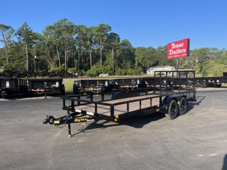 New 70PI-18BK4RG BIG TEX 7' X 18' UTILITY TRAILER W/ TAILGATE