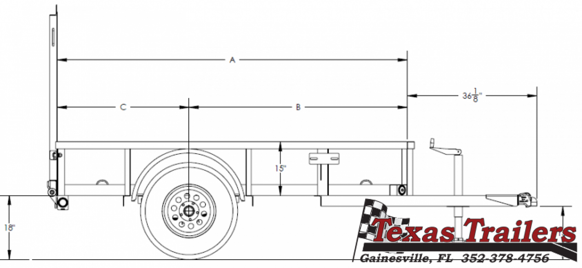 New 35SA-14BK4RG BIG TEX 6'5" X 14' UTILITY TRAILER