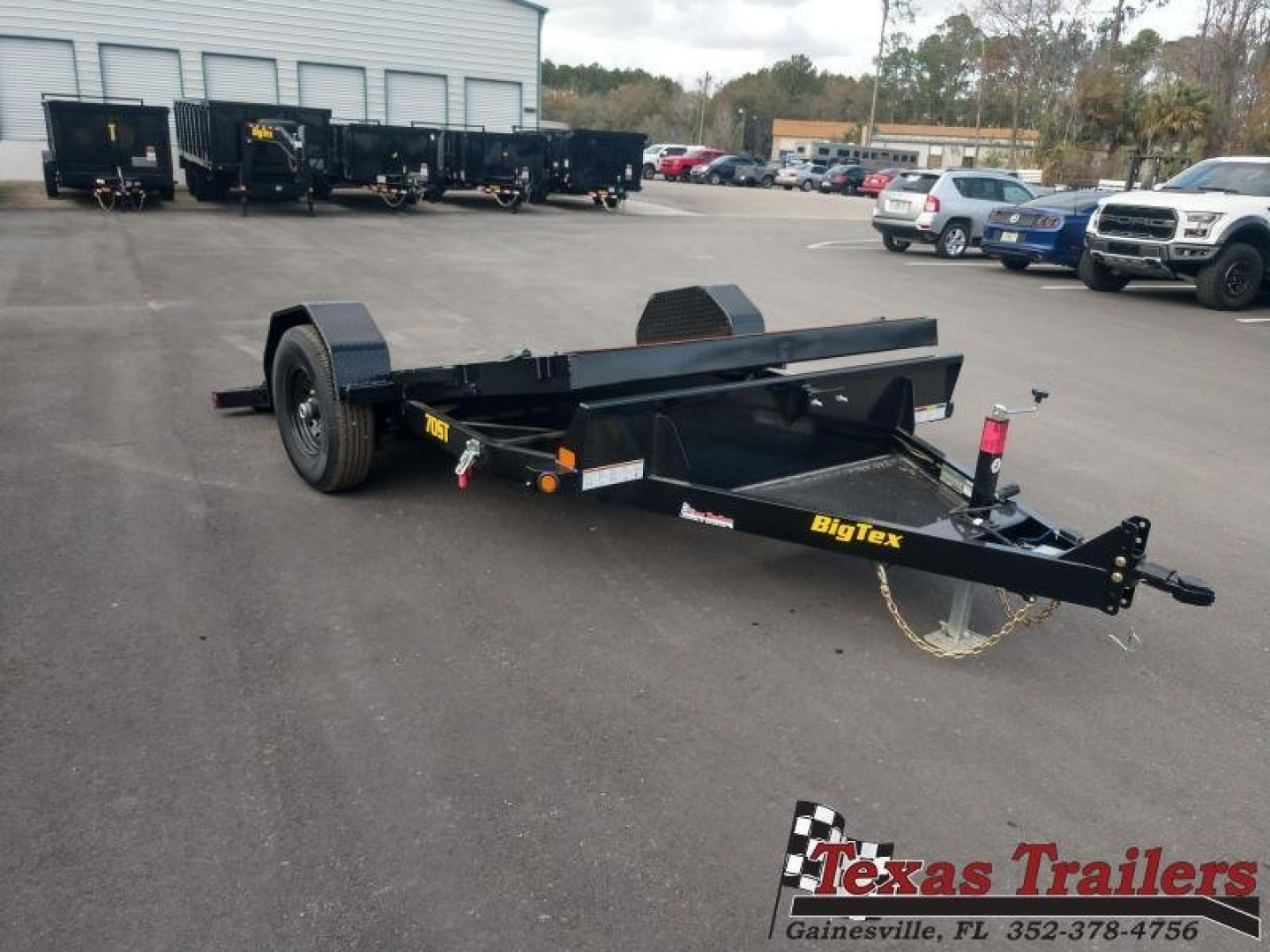 New 70ST-13BK BIG TEX 7' X 13' SINGLE AXLE TILT DECK EQUIPMENT TRAILER
