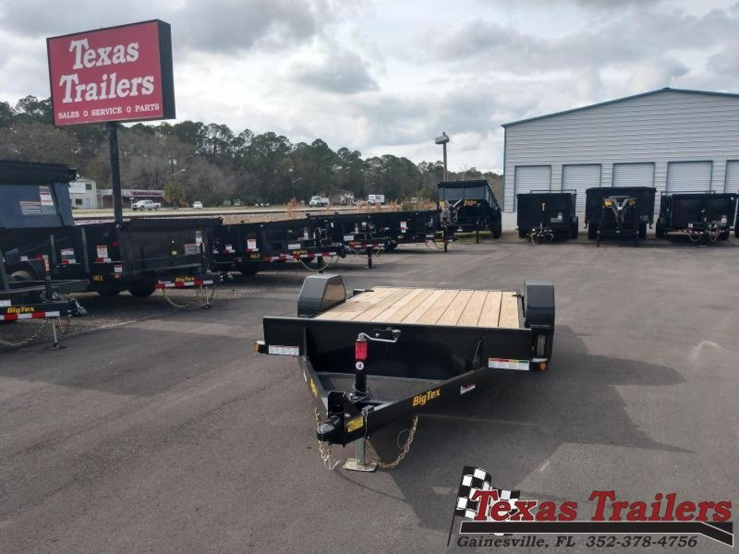 New 70ST-13BK BIG TEX 7' X 13' SINGLE AXLE TILT DECK EQUIPMENT TRAILER