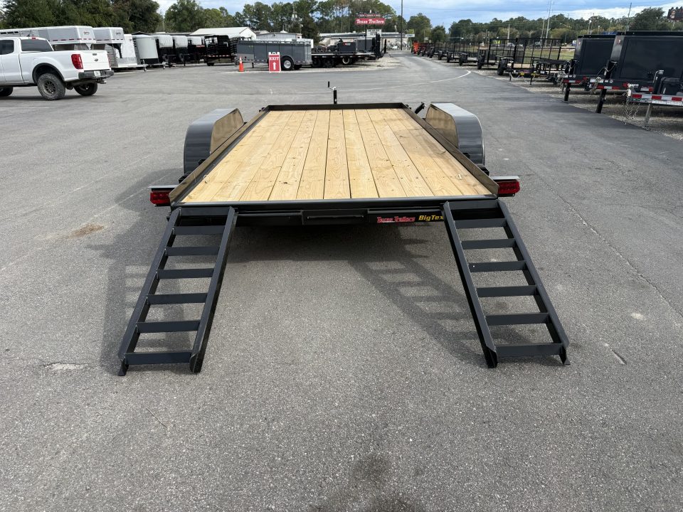 New 60EC-16BK BIG TEX 7' X 16' CAR HAULER W/ SLIDE OUT RAMPS F0R REAR OR SIDE LOAD