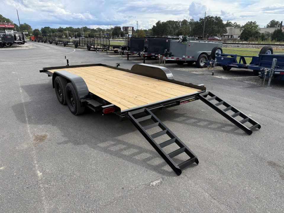 New 60EC-16BK BIG TEX 7' X 16' CAR HAULER W/ SLIDE OUT RAMPS F0R REAR OR SIDE LOAD