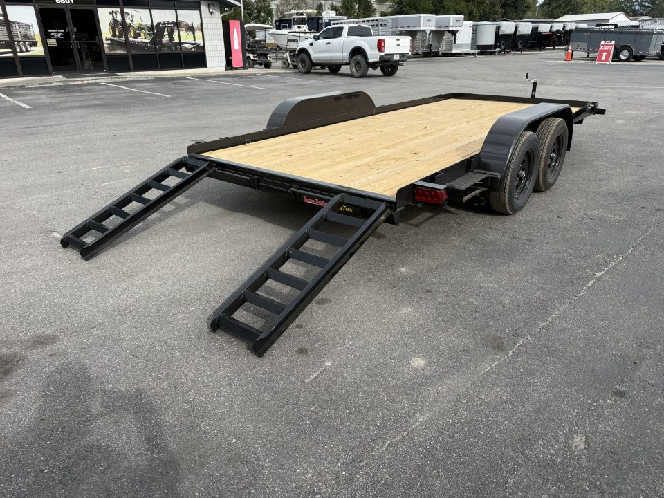 New 60EC-16BK BIG TEX 7' X 16' CAR HAULER W/ SLIDE OUT RAMPS F0R REAR OR SIDE LOAD