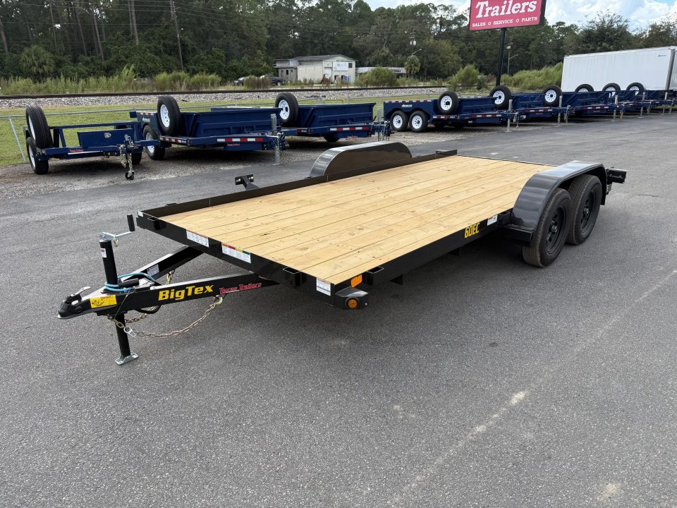 New 60EC-16BK BIG TEX 7' X 16' CAR HAULER W/ SLIDE OUT RAMPS F0R REAR OR SIDE LOAD