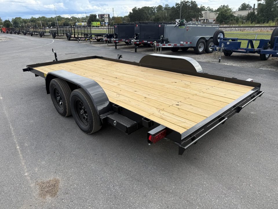 New 60EC-16BK BIG TEX 7' X 16' CAR HAULER W/ SLIDE OUT RAMPS F0R REAR OR SIDE LOAD