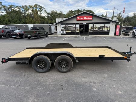 New 60EC-16BK BIG TEX 7' X 16' CAR HAULER W/ SLIDE OUT RAMPS F0R REAR OR SIDE LOAD