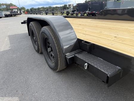 New 60EC-16BK BIG TEX 7' X 16' CAR HAULER W/ SLIDE OUT RAMPS F0R REAR OR SIDE LOAD
