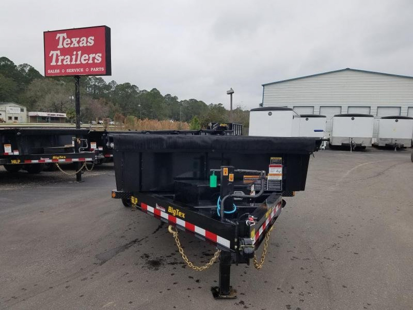 New 16LP-16BK6SIRPD BIG TEX 7' X 16' DUMP TRAILER W/ 2' SIDES