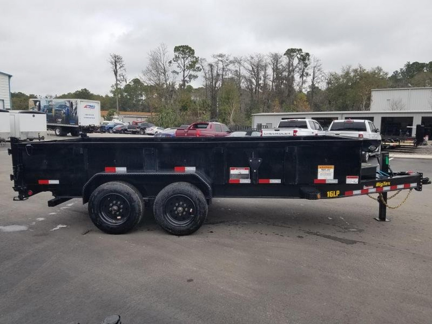 New 16LP-16BK6SIRPD BIG TEX 7' X 16' DUMP TRAILER W/ 2' SIDES