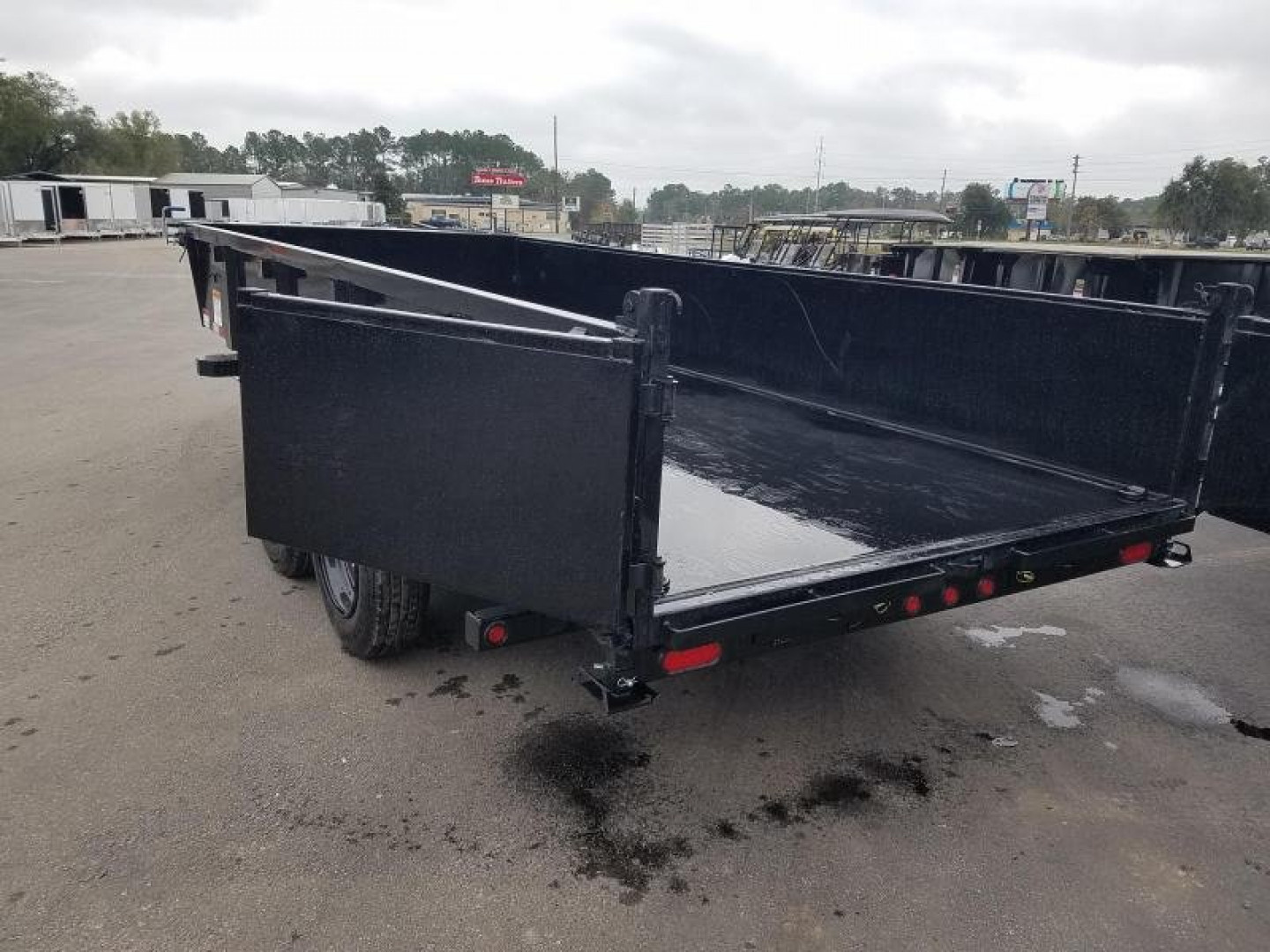 New 16LP-16BK6SIRPD BIG TEX 7' X 16' DUMP TRAILER W/ 2' SIDES