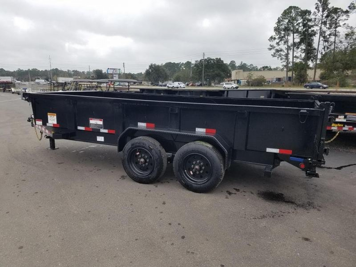 New 16LP-16BK6SIRPD BIG TEX 7' X 16' DUMP TRAILER W/ 2' SIDES