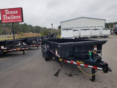 New 16LP-16BK6SIRPD BIG TEX 7' X 16' DUMP TRAILER W/ 2' SIDES