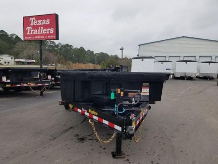 New 16LP-16BK6SIRPD BIG TEX 7' X 16' DUMP TRAILER W/ 2' SIDES