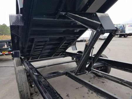 New 16LP-16BK6SIRPD BIG TEX 7' X 16' DUMP TRAILER W/ 2' SIDES