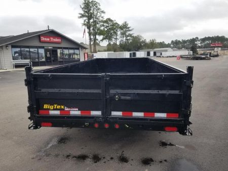 New 16LP-16BK6SIRPD BIG TEX 7' X 16' DUMP TRAILER W/ 2' SIDES