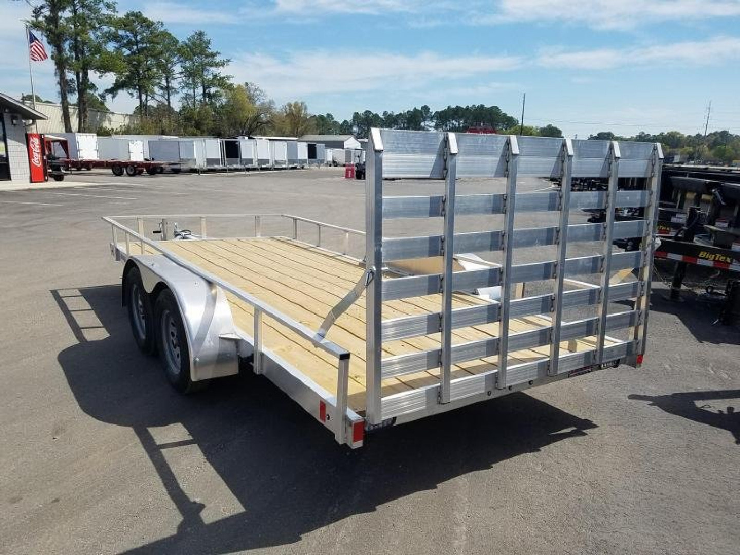 New MLS6.5X162.0W MISSION 6.5' X 16' ALUMINUM FRAME UTILITY TRAILER