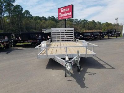 New MLS6.5X162.0W MISSION 6.5' X 16' ALUMINUM FRAME UTILITY TRAILER