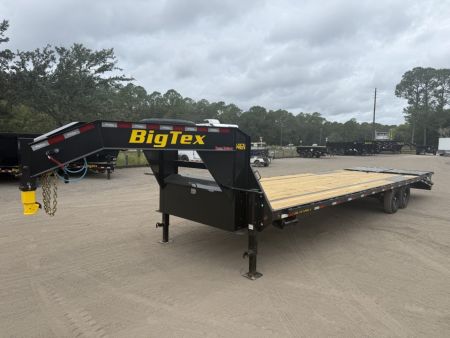 New 14GN-30D5A-MRBK BIG TEX 8.5' X 30' GOOSENECK FLAT BED W/ MEGA RAMPS & FREE SPARE *NON-CDL*