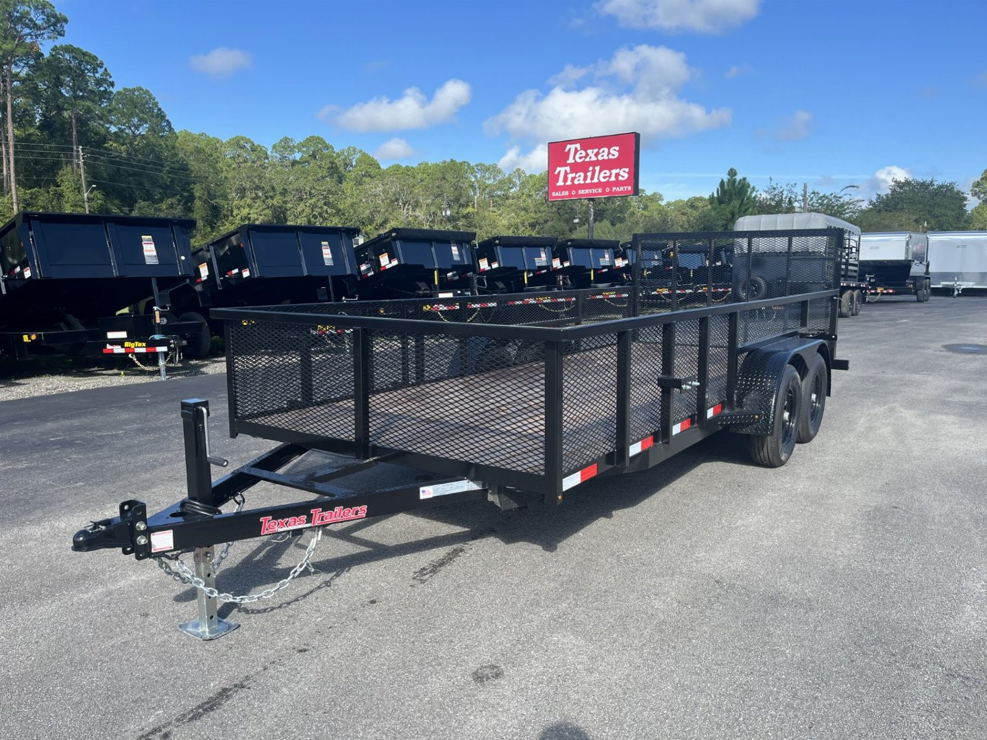 New LM61810 TEXAS TRAILERS 6'10" X 18' LAWN MAINTENANCE TRAILER