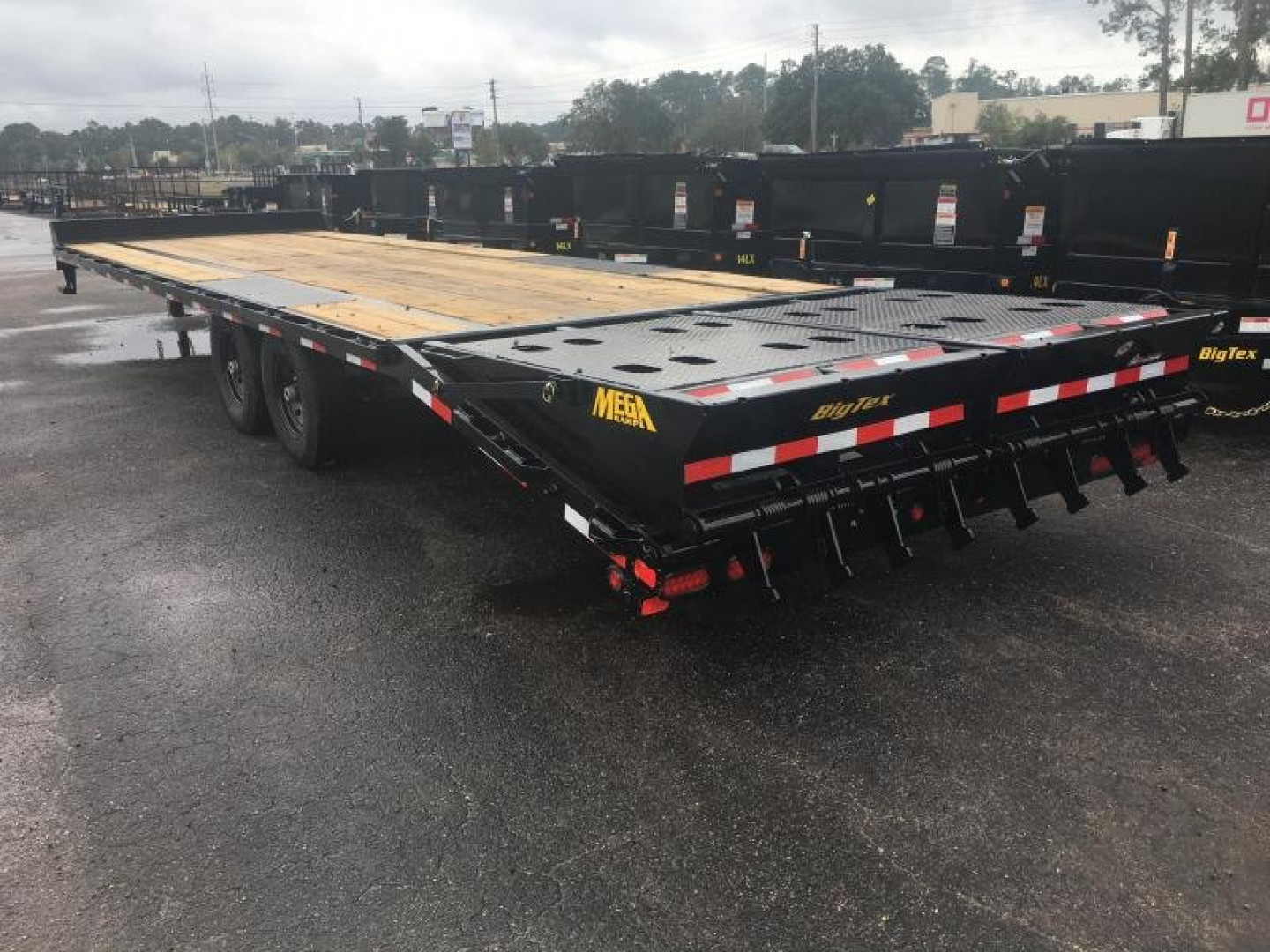 New 14PH-25BK+5MR BIG TEX 8.5' X 30' FLATBED TRAILER W/ MEGA RAMPS