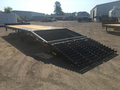 New 25PH-20BK+5MR BIG TEX 8.5' X 25' FLATBED TRAILER W/ MEGA RAMPS & UPGRADED TIRES